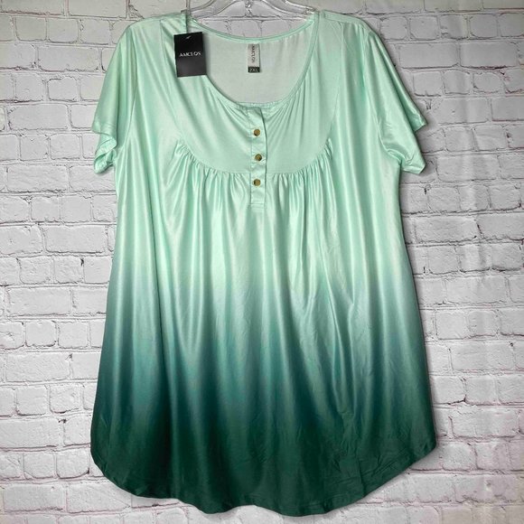 Amclos Womens Tops V Neck - Picture 1 of 3